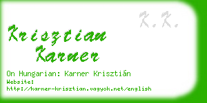 krisztian karner business card